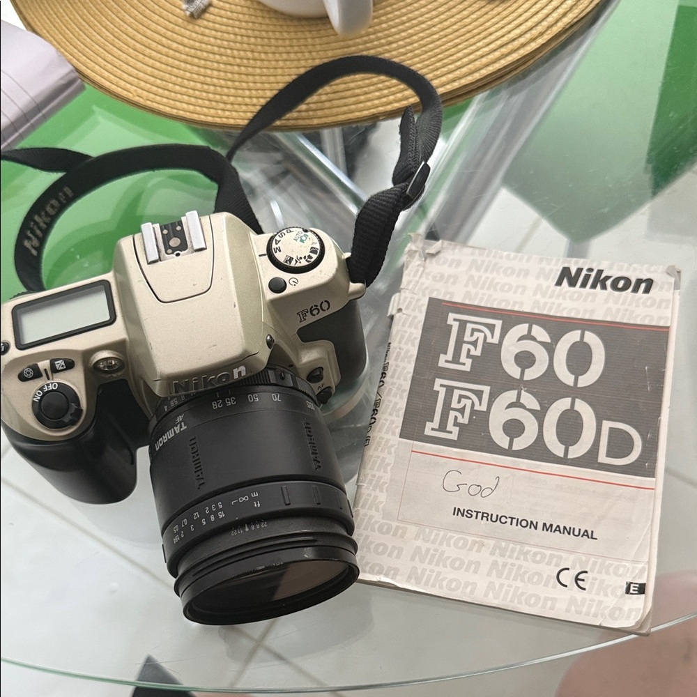 Nikon F60D Camera - Black and Cream